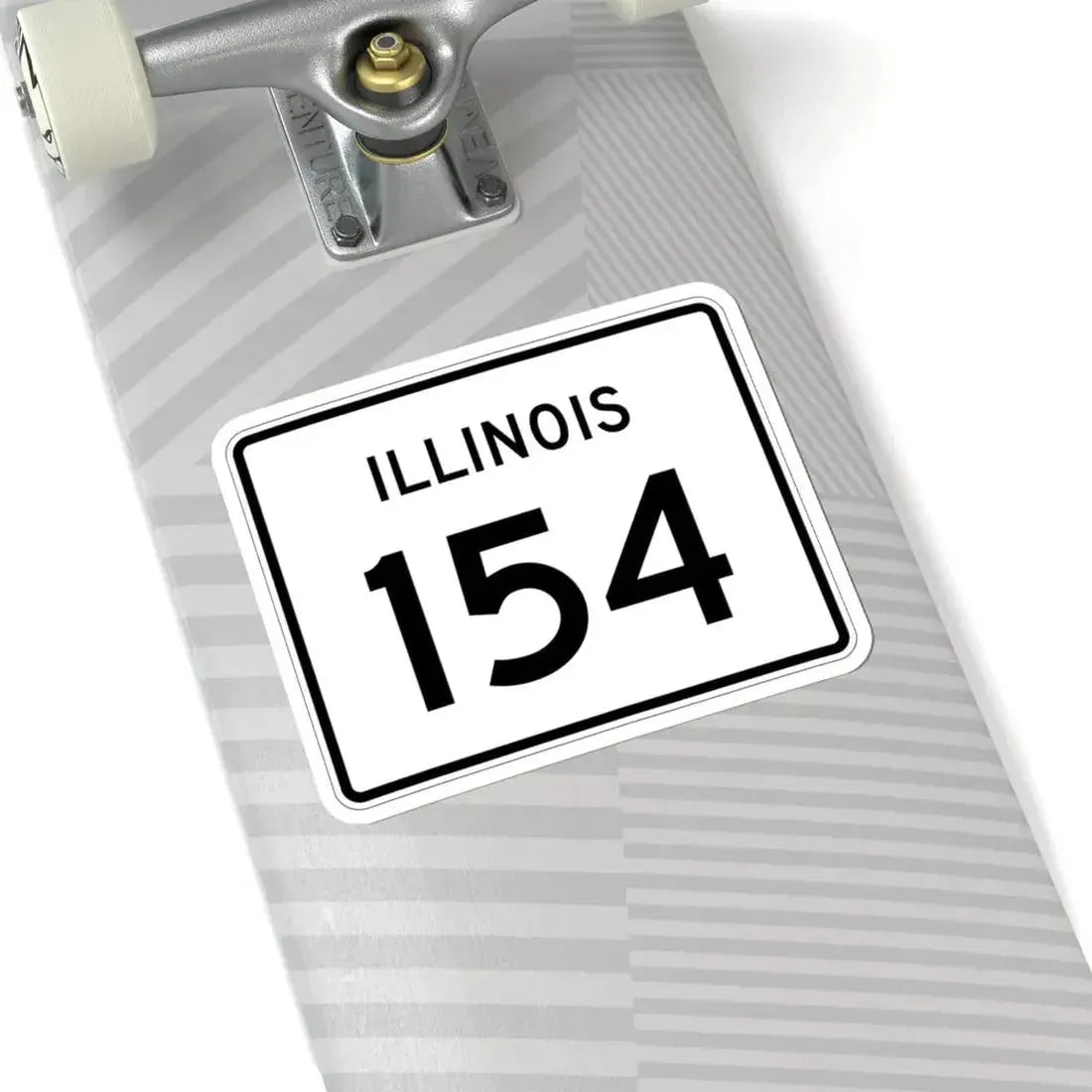 Illinois 154 (Illinois) (Road Sign) STICKER Vinyl Kiss-Cut Decal - The Sticker Space