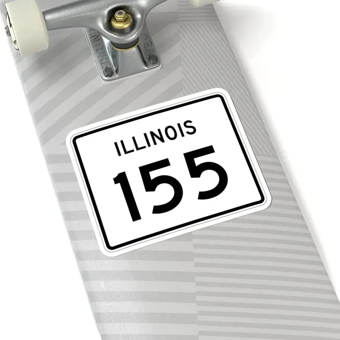 Illinois 155 (Illinois) (Road Sign) STICKER Vinyl Kiss-Cut Decal - The Sticker Space