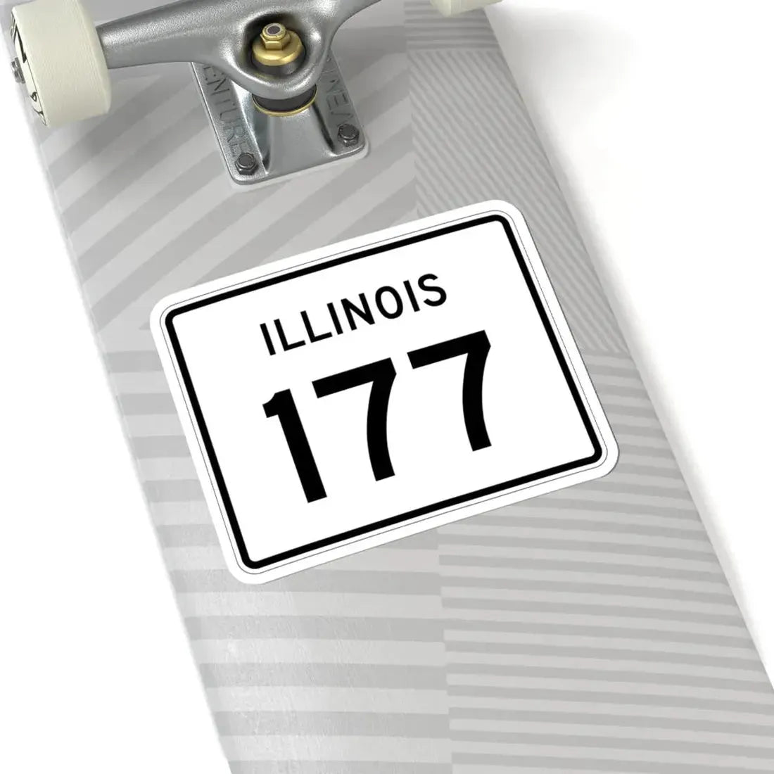 Illinois 177 (Illinois) (Road Sign) STICKER Vinyl Kiss-Cut Decal - The Sticker Space