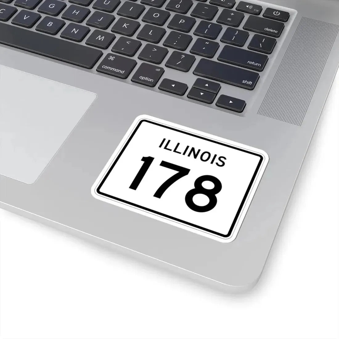 Illinois 178 (Illinois) (Road Sign) STICKER Vinyl Kiss-Cut Decal - The Sticker Space