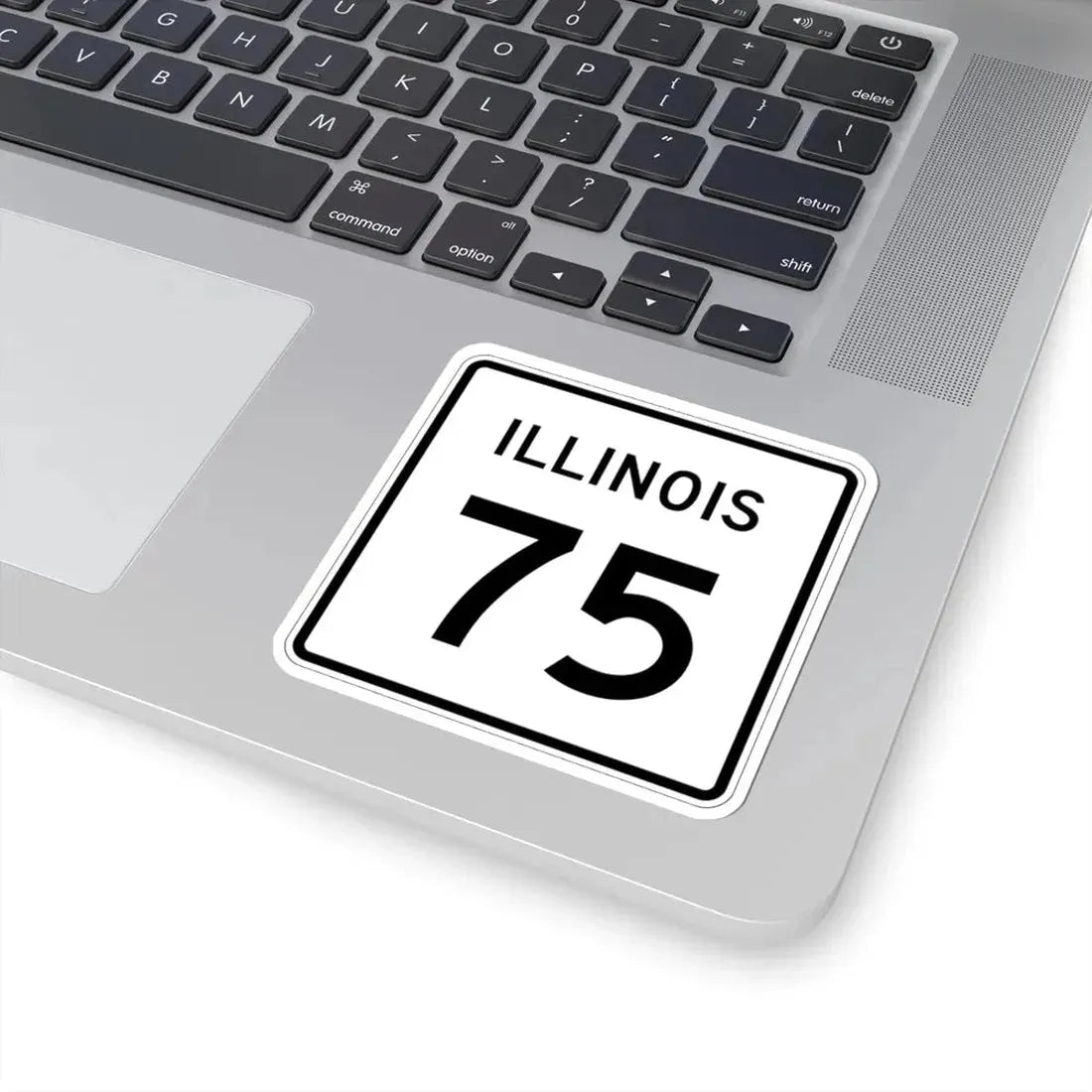 Illinois 75 (Illinois) (Road Sign) STICKER Vinyl Kiss-Cut Decal - The Sticker Space