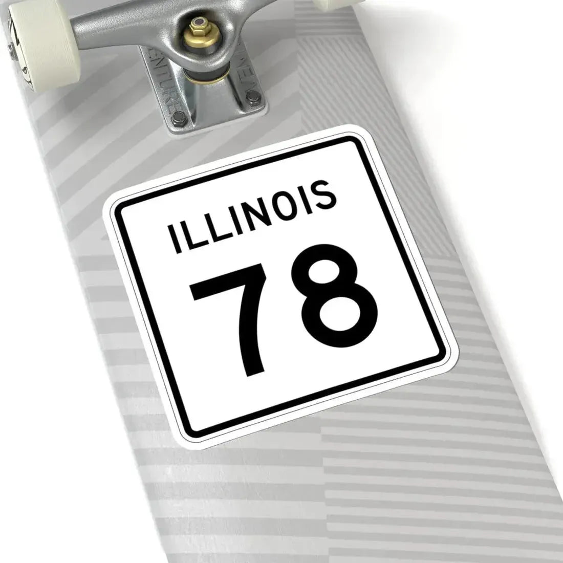 Illinois 78 (Illinois) (Road Sign) STICKER Vinyl Kiss-Cut Decal - The Sticker Space