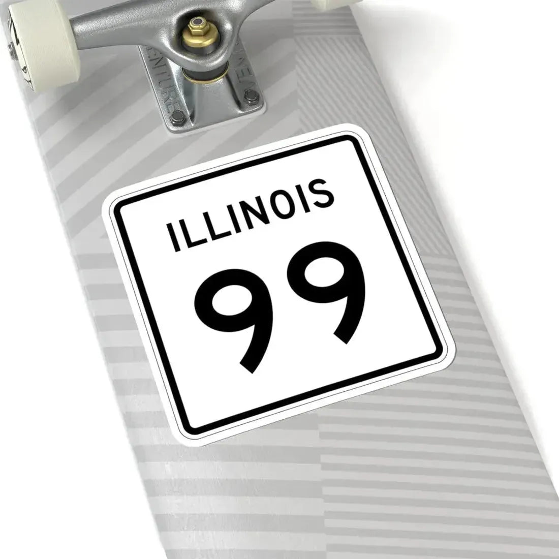 Illinois 99 (Illinois) (Road Sign) STICKER Vinyl Kiss-Cut Decal - The Sticker Space