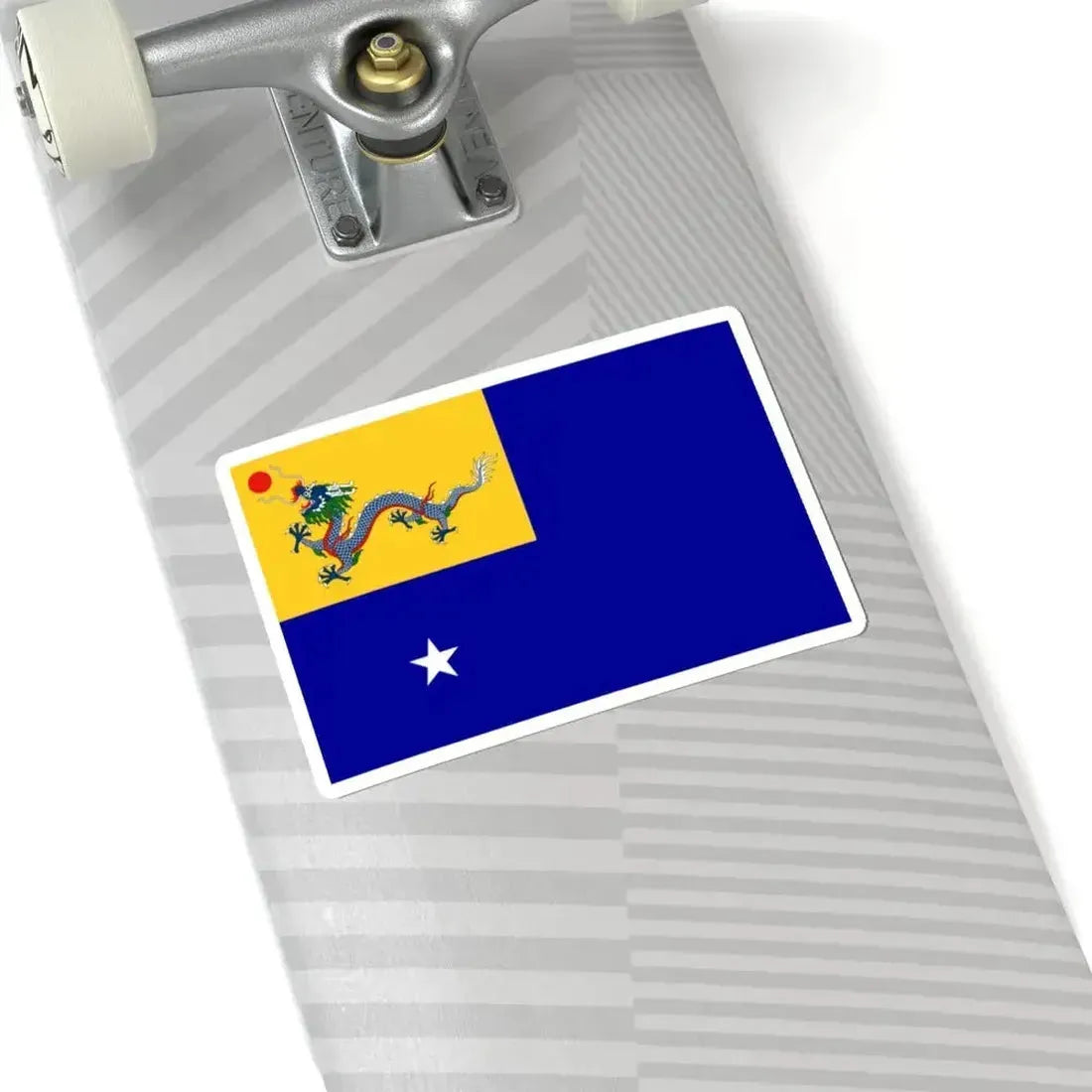 Imperial Chinese Navy Rear Admirals Flag 1909-1911 (China) STICKER Vinyl Kiss-Cut Decal - The Sticker Space