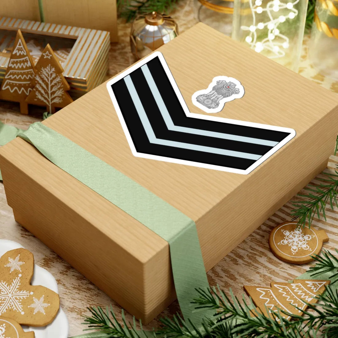 India Air OR 7 old (India) (Military Rank) STICKER Vinyl Kiss-Cut Decal - The Sticker Space