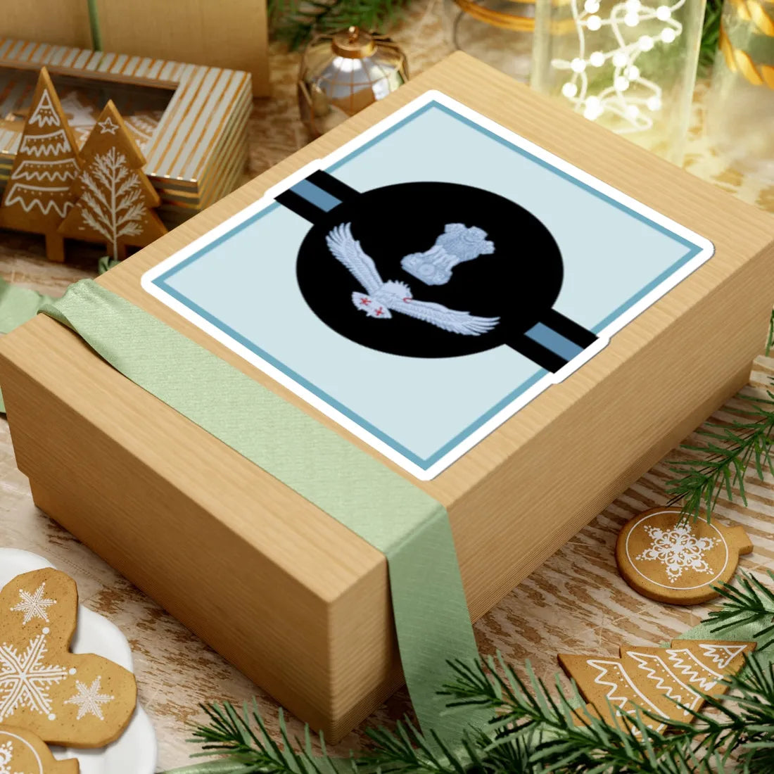 India Air OR 9 (India) (Military Rank) STICKER Vinyl Kiss-Cut Decal - The Sticker Space