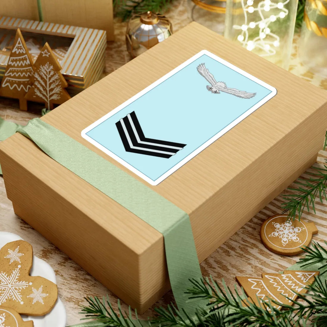 Indian IAF OR 6 (India) (Military Rank) STICKER Vinyl Kiss-Cut Decal - The Sticker Space