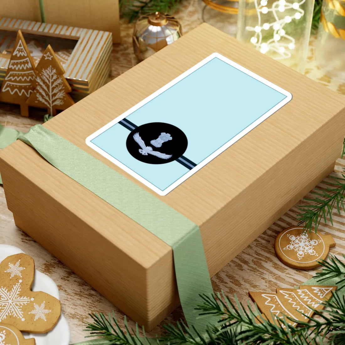 Indian IAF OR 8 (India) (Military Rank) STICKER Vinyl Kiss-Cut Decal - The Sticker Space