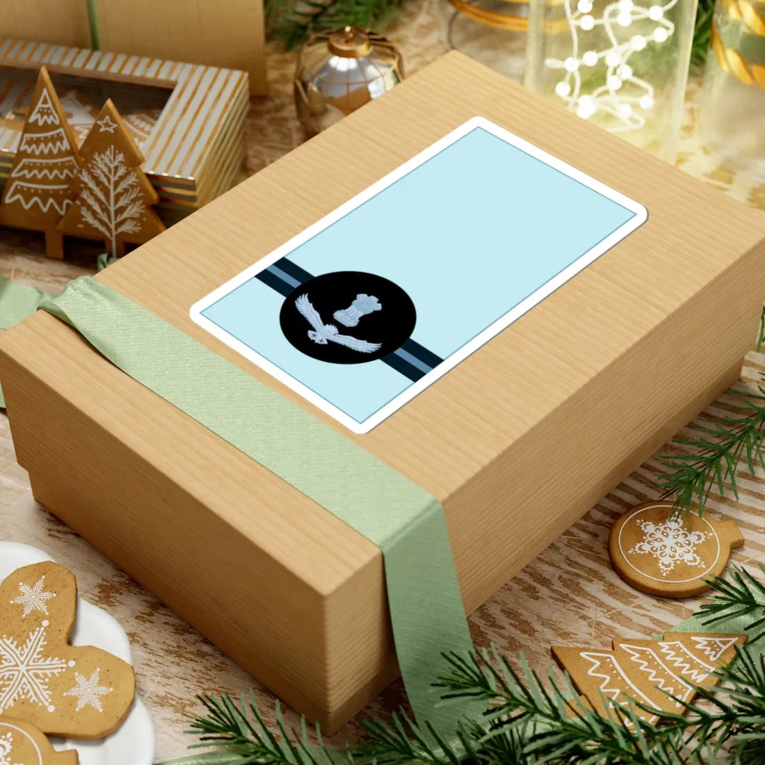 Indian IAF OR 9 (India) (Military Rank) STICKER Vinyl Kiss-Cut Decal - The Sticker Space