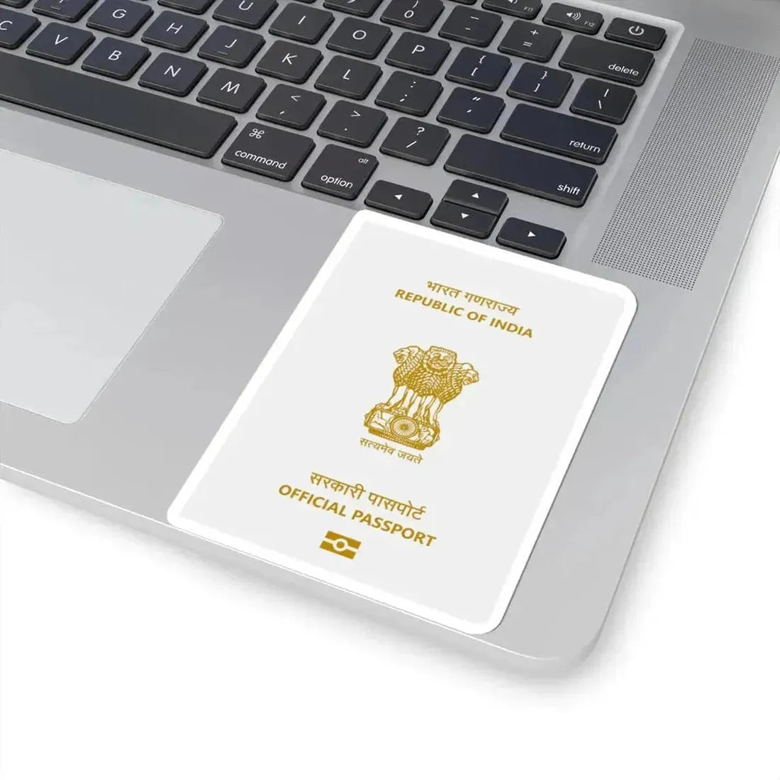 Indian Official Passport - STICKER Vinyl Kiss-Cut Decal - The Sticker Space