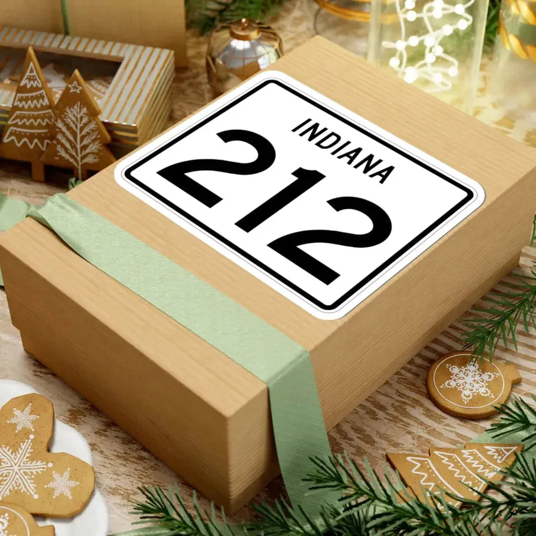 Indiana 212 (Indiana) (Road Sign) STICKER Vinyl Kiss-Cut Decal - The Sticker Space