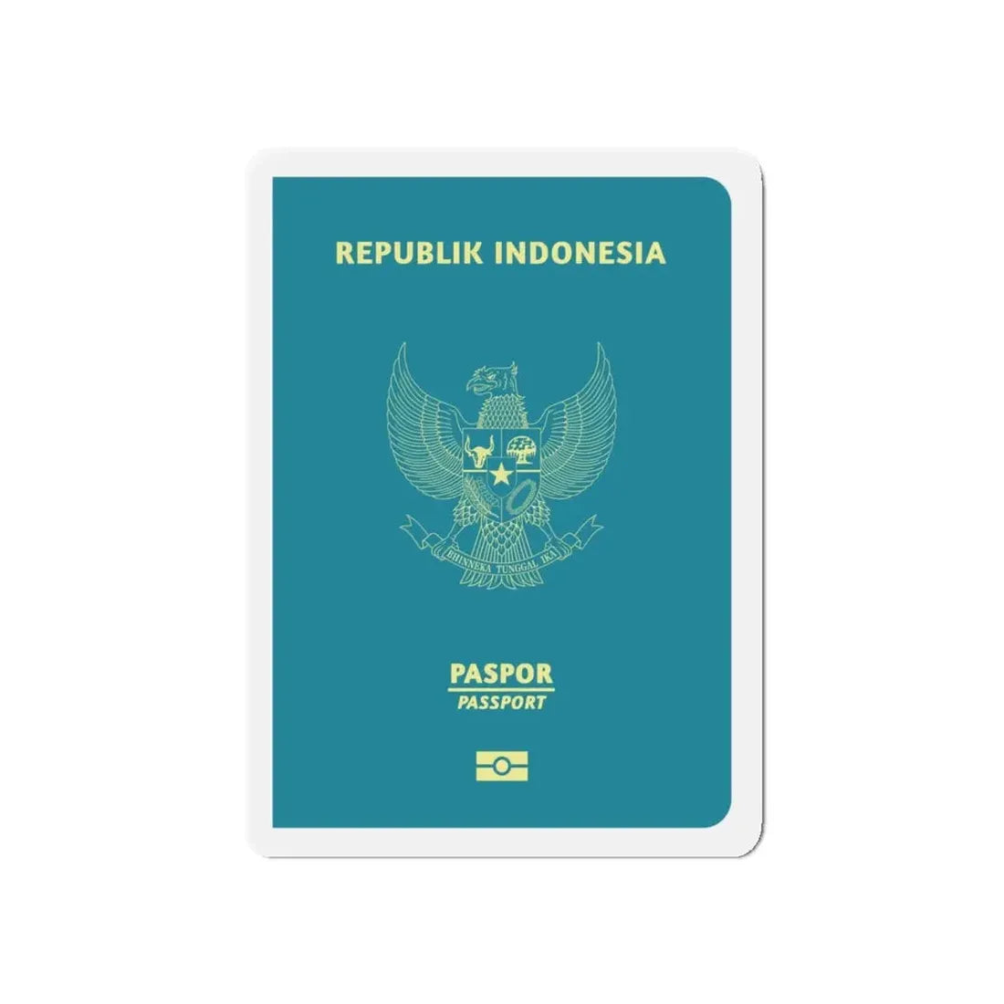 Indonesia Passport - Refrigerator Magnet - The Sticker Space
