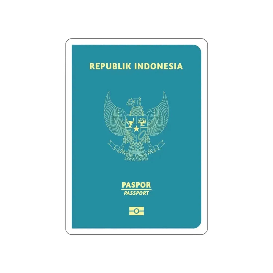 Indonesia Passport STICKER Vinyl Die-Cut Decal - The Sticker Space