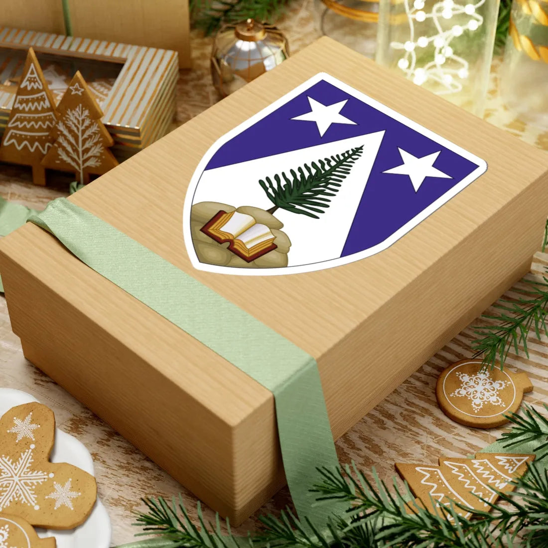 Insigne Insulae Norfolciae (Australia) (Coat of Arms) STICKER Vinyl Kiss-Cut Decal - The Sticker Space