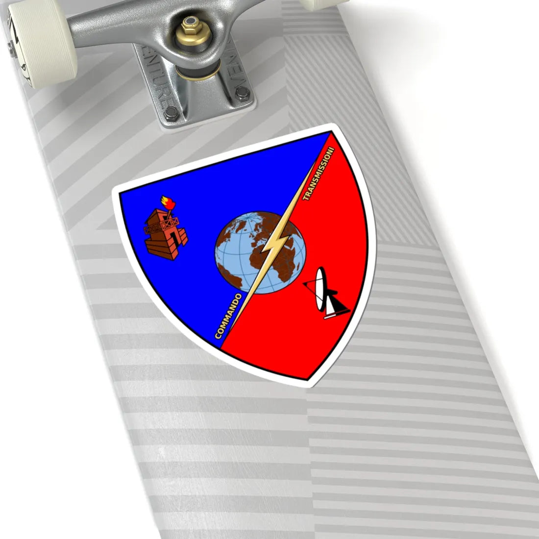 Insignia Italy Army Commando Transmissioni (Italy) (Coat of Arms) STICKER Vinyl Kiss-Cut Decal - The Sticker Space