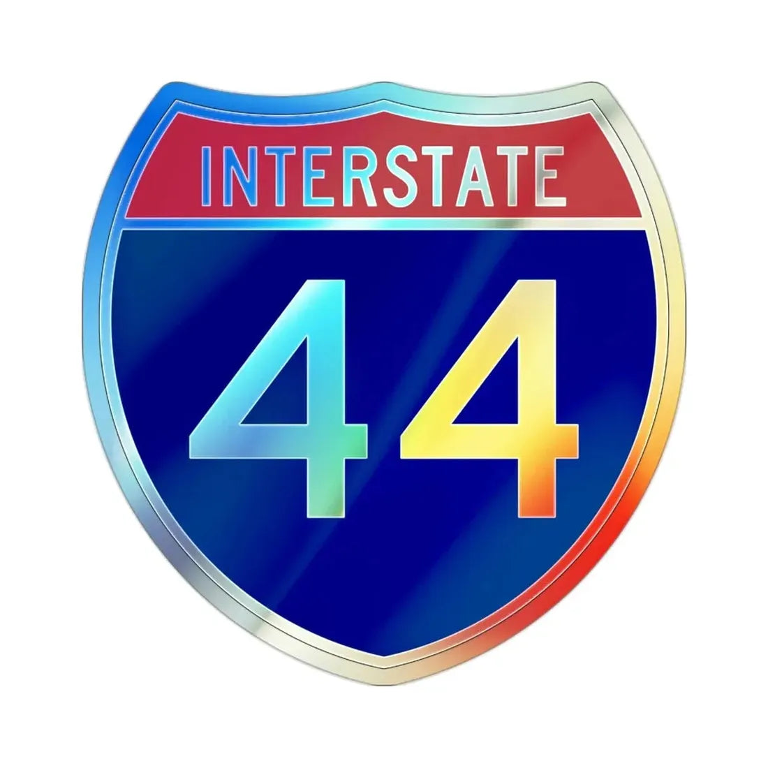 Interstate 44 (U.S. Highways) Holographic STICKER Die-Cut Vinyl Decal - The Sticker Space