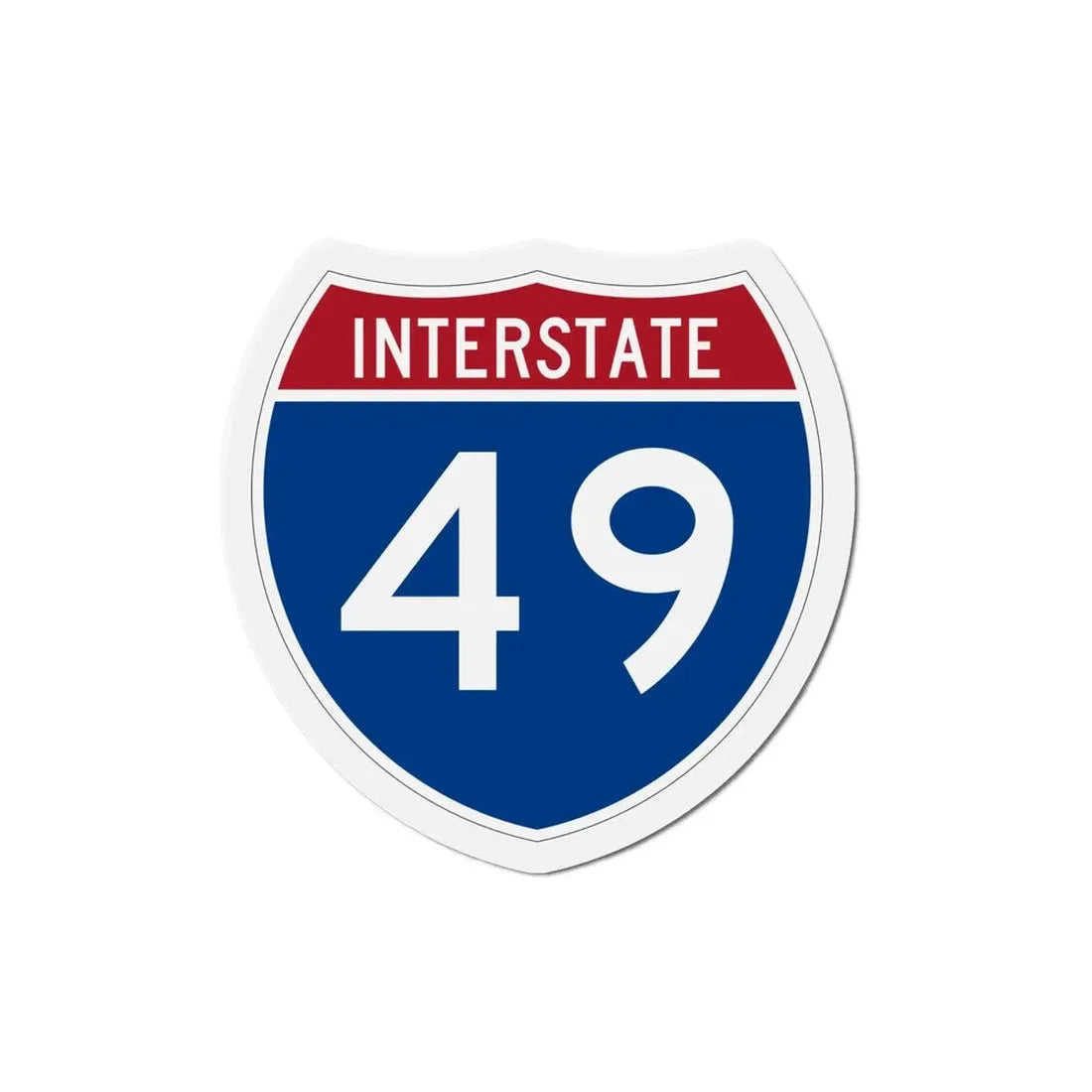 Interstate 49 (U.S. Highways) Refrigerator Magnet - The Sticker Space