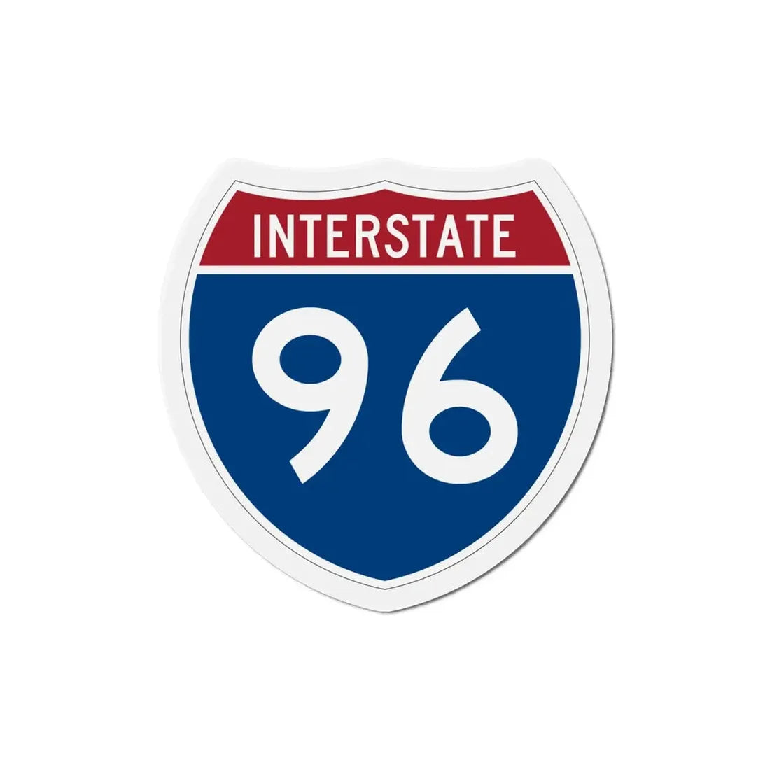 Interstate 96 (U.S. Highways) Refrigerator Magnet - The Sticker Space