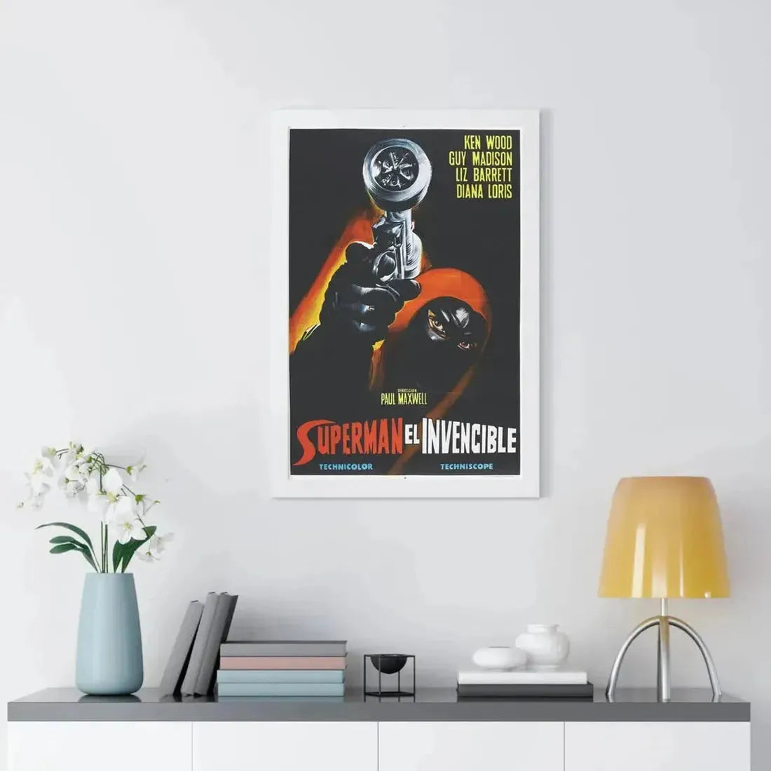 INVINCIBLE SUPERMAN (SUPERARGO) 1968 - Framed Movie Poster - The Sticker Space