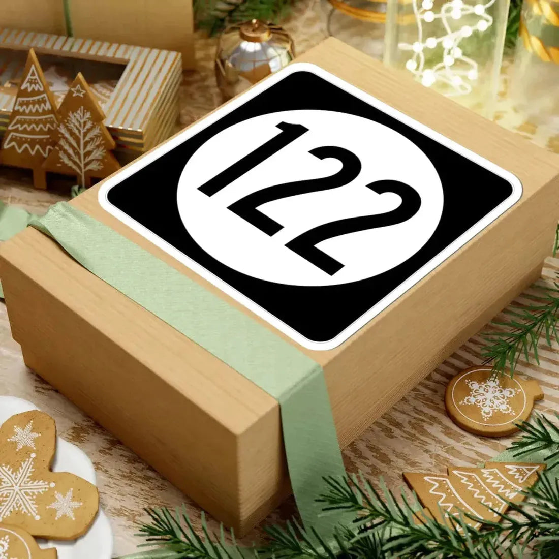 Iowa 122 (Iowa) (Road Sign) STICKER Vinyl Kiss-Cut Decal - The Sticker Space