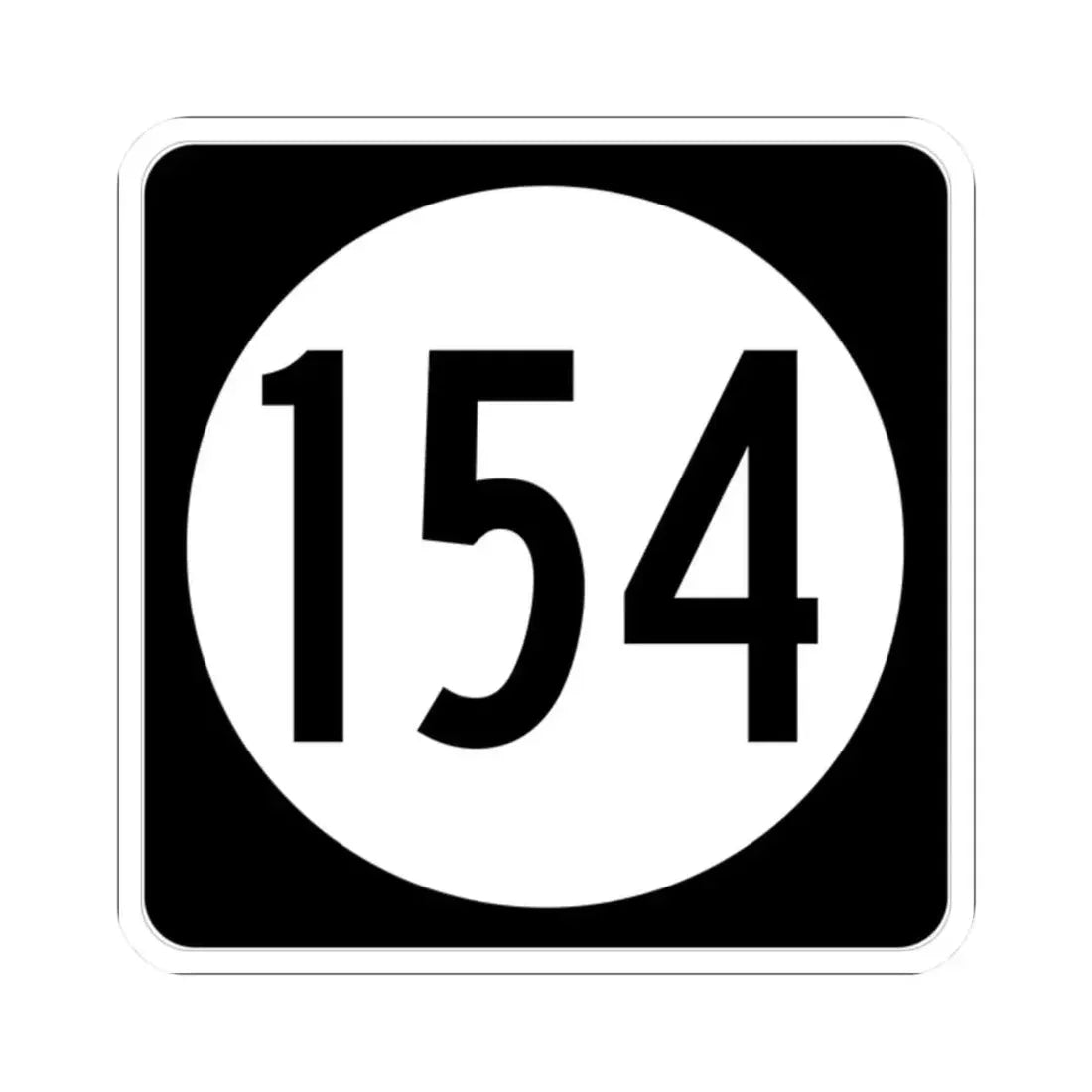 Iowa 154 (Iowa) (Road Sign) STICKER Vinyl Kiss-Cut Decal - The Sticker Space