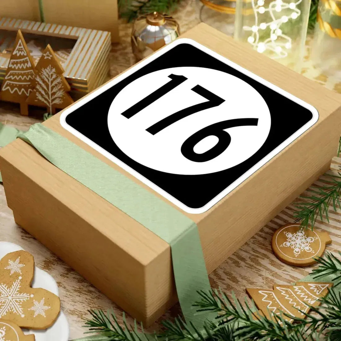 Iowa 176 (Iowa) (Road Sign) STICKER Vinyl Kiss-Cut Decal - The Sticker Space