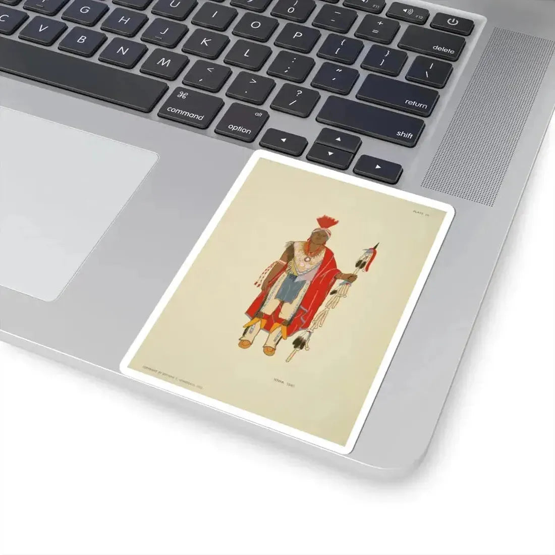 IOWA 1840 (Native Americans in Art) STICKER Vinyl Kiss-Cut Decal - The Sticker Space