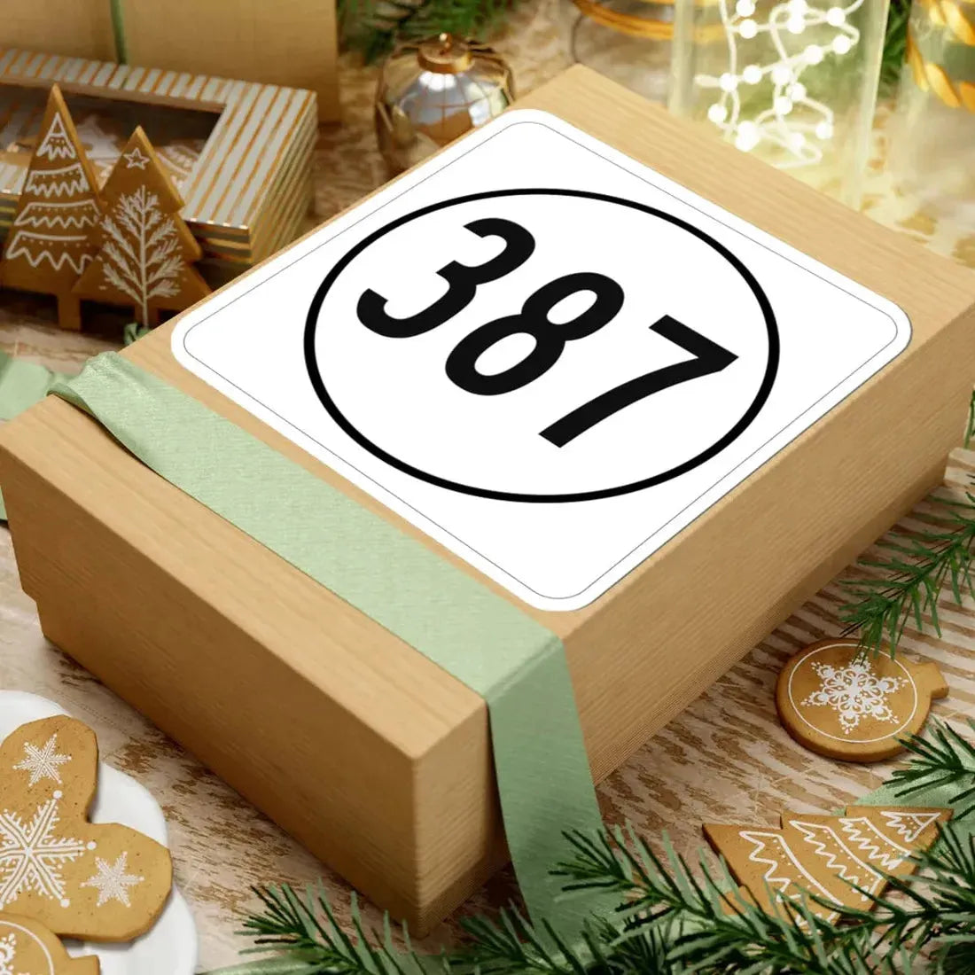 Iowa 387 1948 (Iowa) (Road Sign) STICKER Vinyl Kiss-Cut Decal - The Sticker Space