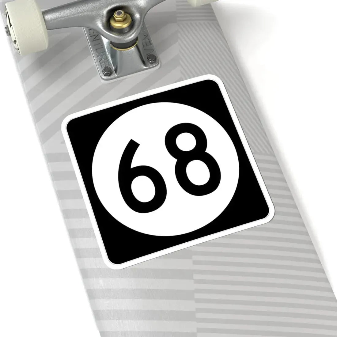 Iowa 68 (Iowa) (Road Sign) STICKER Vinyl Kiss-Cut Decal - The Sticker Space