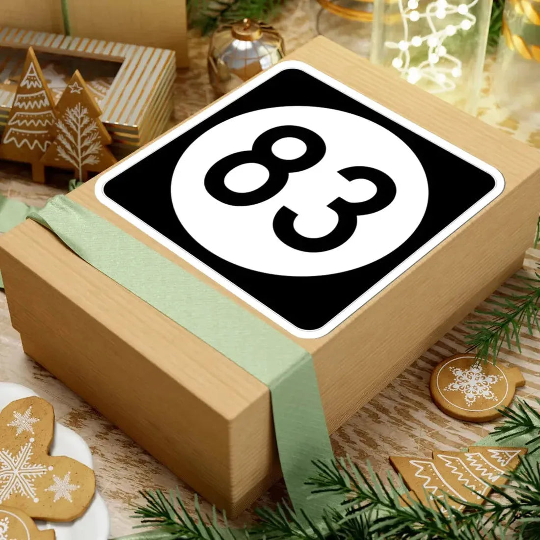 Iowa 83 (Iowa) (Road Sign) STICKER Vinyl Kiss-Cut Decal - The Sticker Space