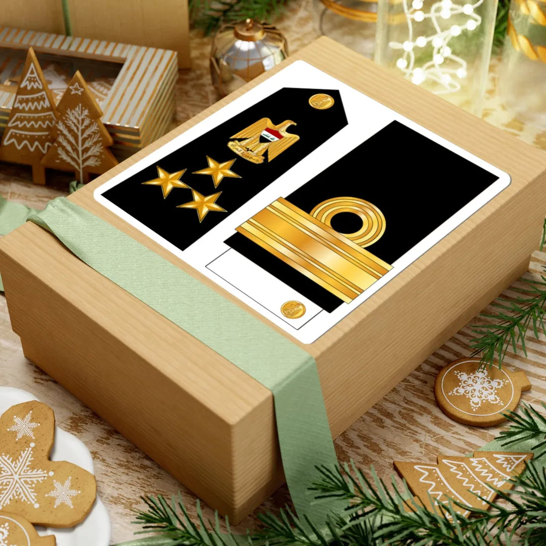 IraqNavyRankInsignia 5 (Iraq) (Military Rank) STICKER Vinyl Kiss-Cut Decal - The Sticker Space