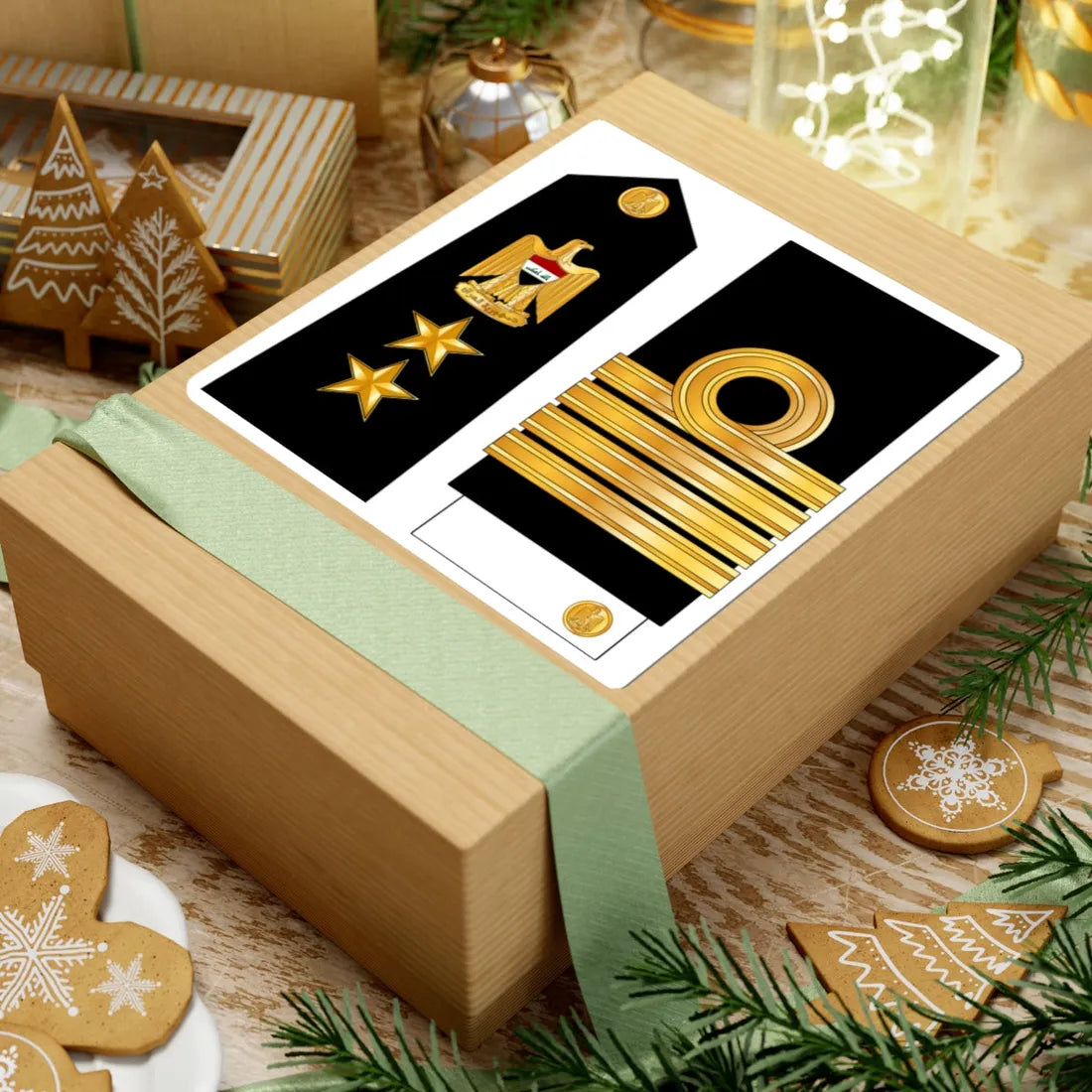 IraqNavyRankInsignia 6 (Iraq) (Military Rank) STICKER Vinyl Kiss-Cut Decal - The Sticker Space