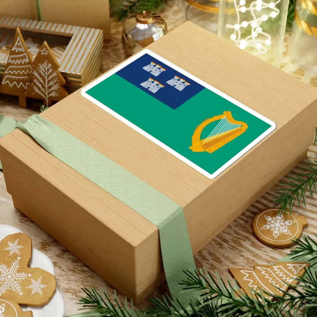 IRL Dublin flag (Ireland) STICKER Vinyl Kiss-Cut Decal - The Sticker Space