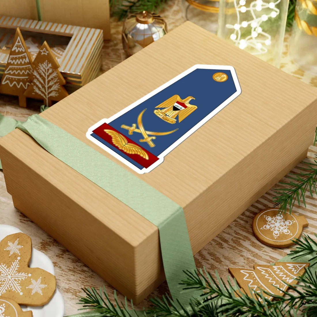 IRQAF Liwa MG (Iraq) (Military Rank) STICKER Vinyl Kiss-Cut Decal - The Sticker Space