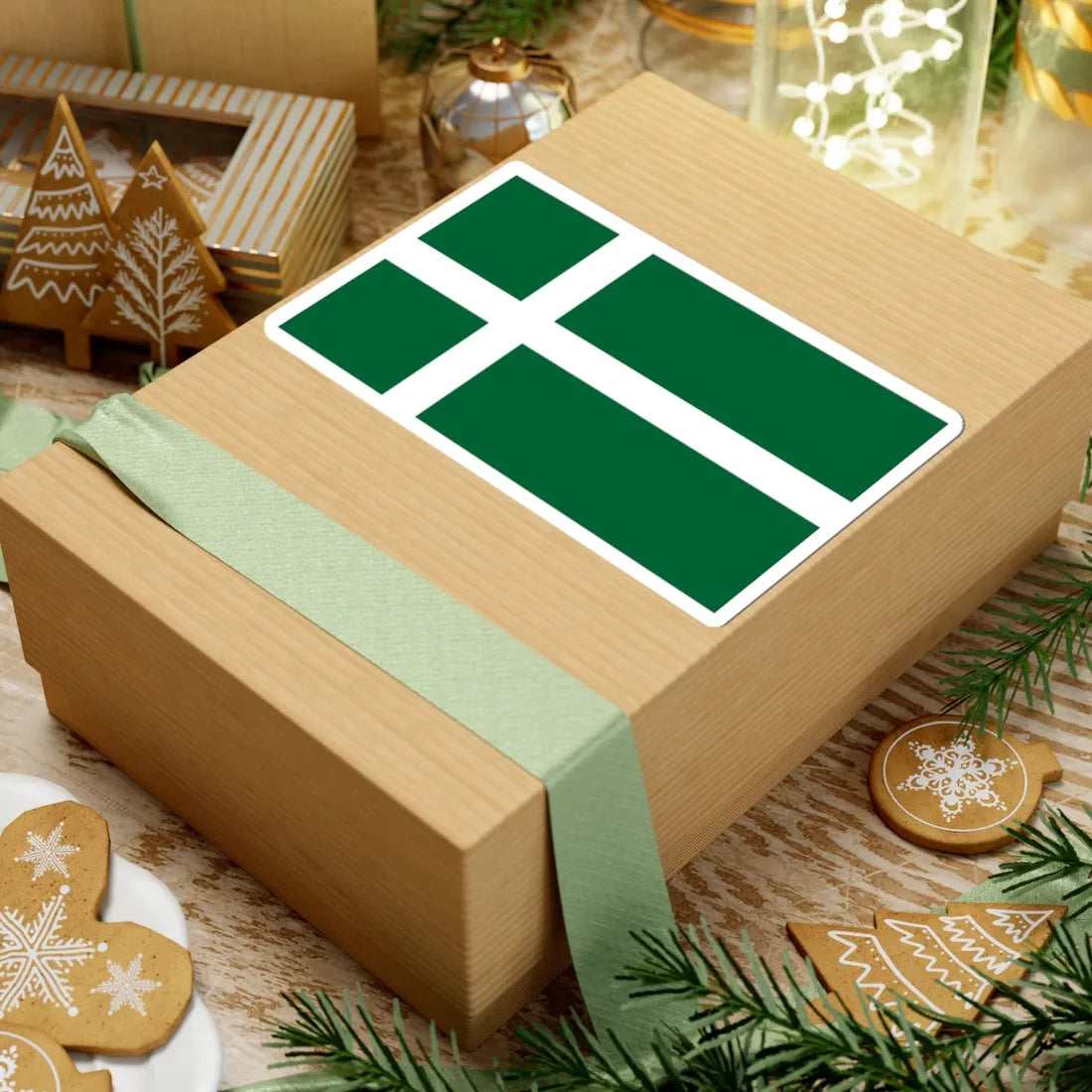 Isle of Barra flag (Scotland) STICKER Vinyl Kiss-Cut Decal - The Sticker Space