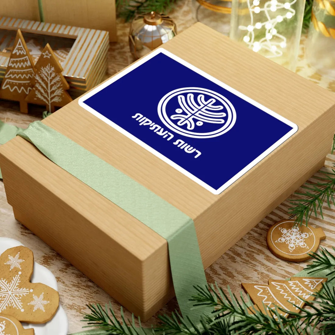 Israel Antiquities Authority flag (Israel) STICKER Vinyl Kiss-Cut Decal - The Sticker Space