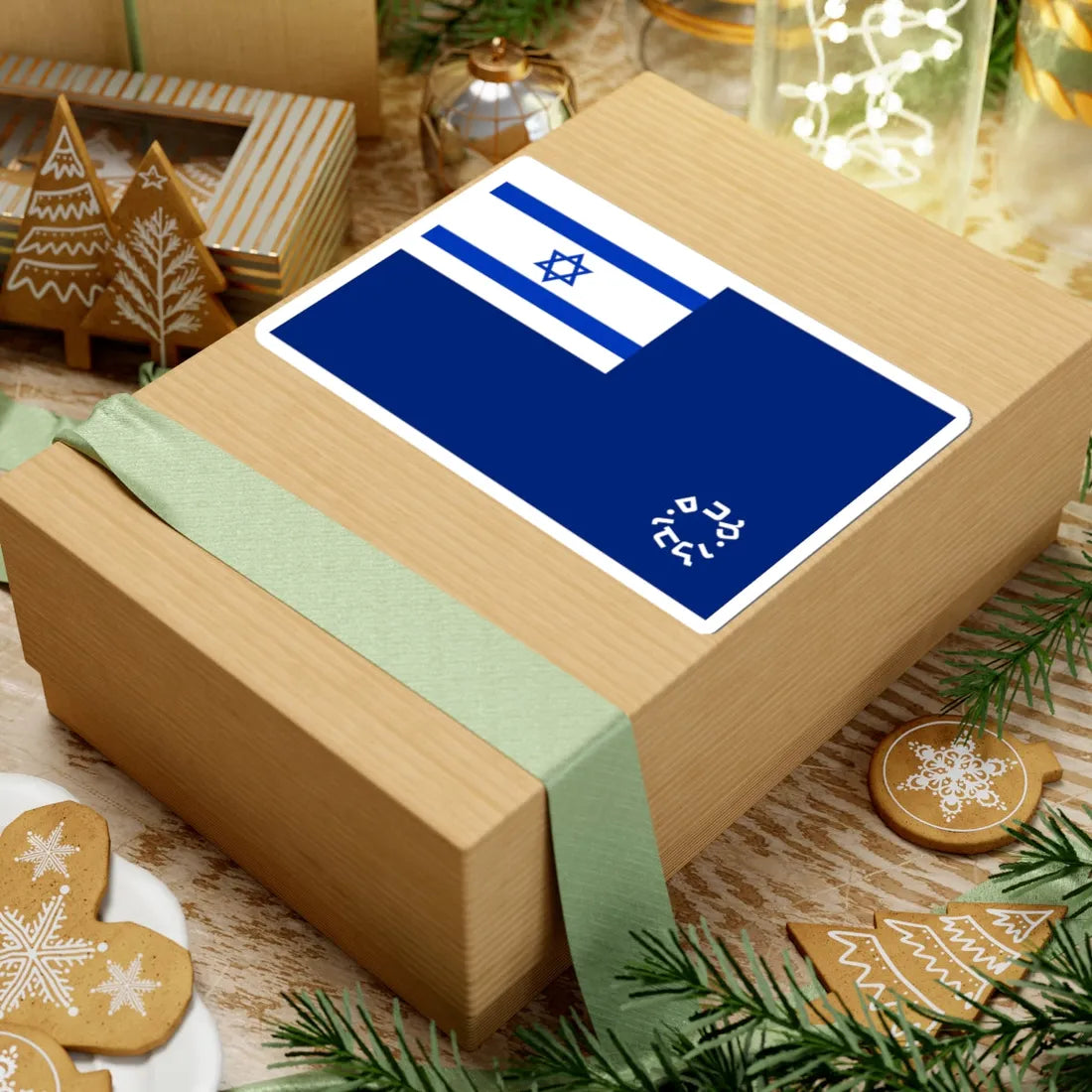 Israel customs authority flag (Israel) STICKER Vinyl Kiss-Cut Decal - The Sticker Space