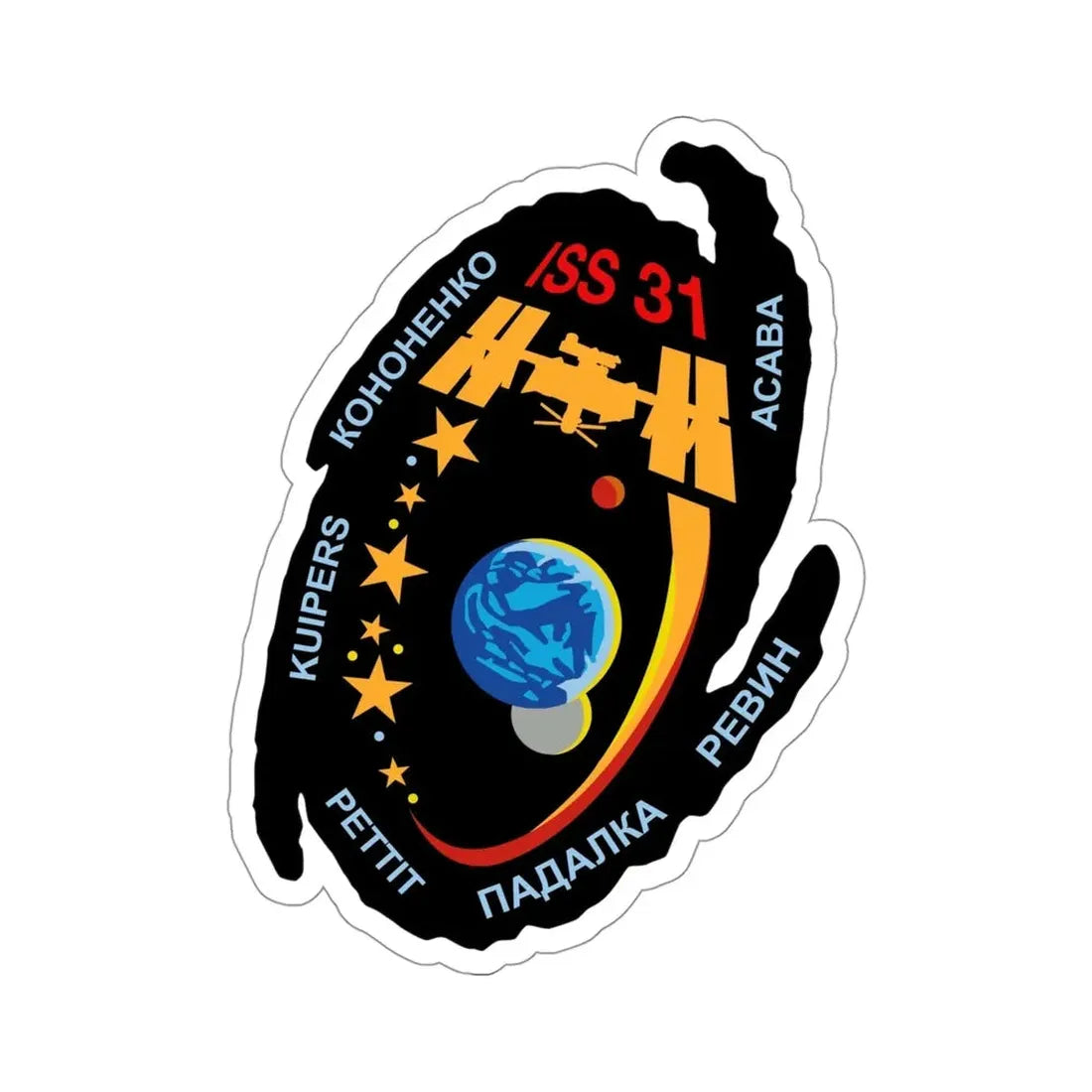 ISS Expedition 31 (NASA) STICKER Vinyl Die-Cut Decal - The Sticker Space