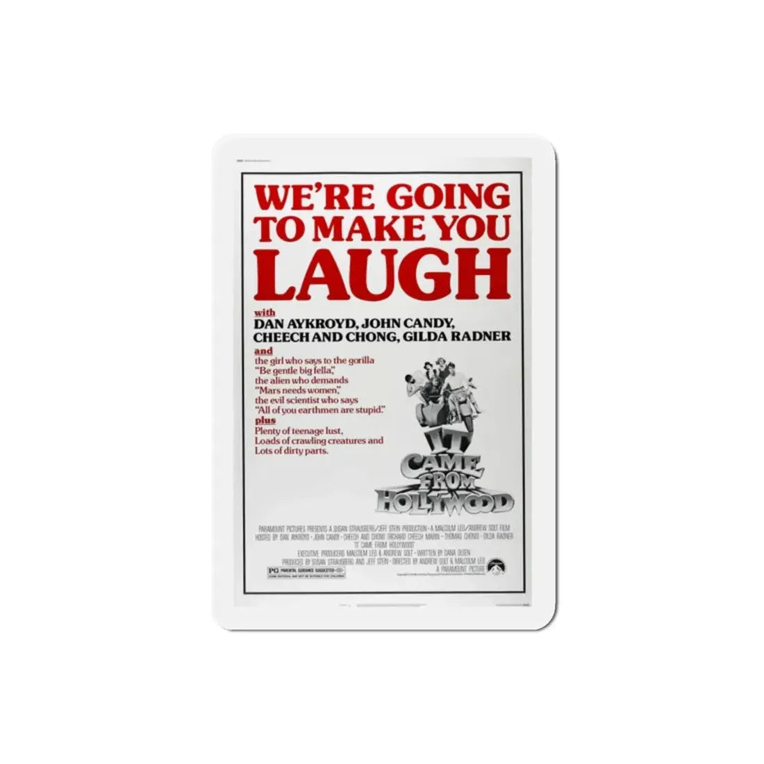 It Came from Hollywood 1982 Movie Poster Refrigerator Magnet - The Sticker Space