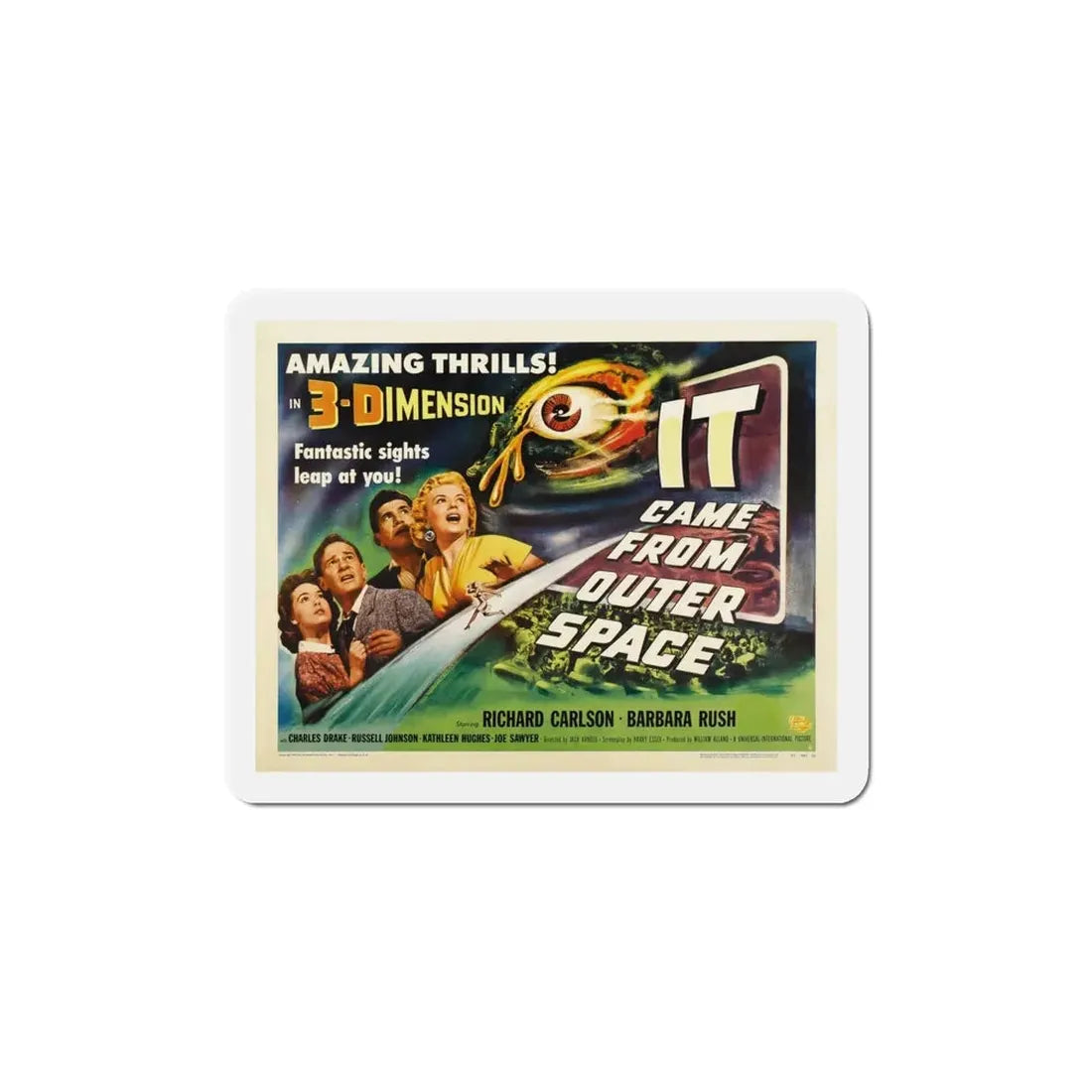 It Came from Outer Space 1953 v3 Movie Poster Refrigerator Magnet - The Sticker Space