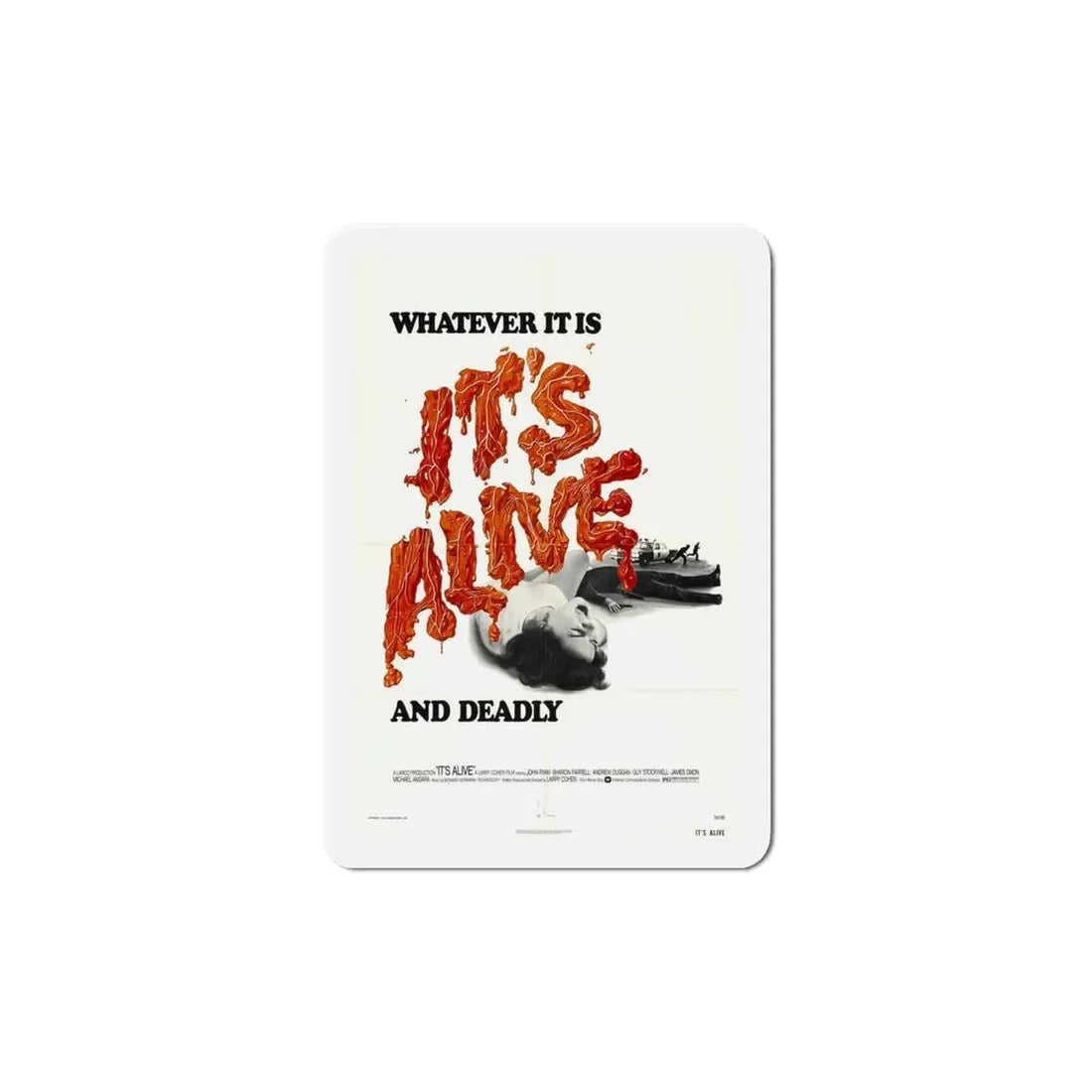 It's Alive 1974 2 Movie Poster Refrigerator Magnet - The Sticker Space