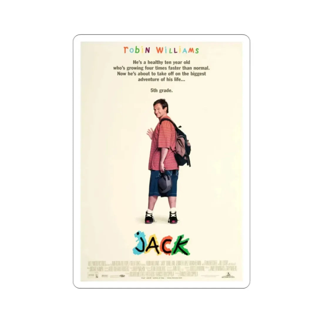 Jack 1996 Movie Poster STICKER Vinyl Die-Cut Decal - The Sticker Space