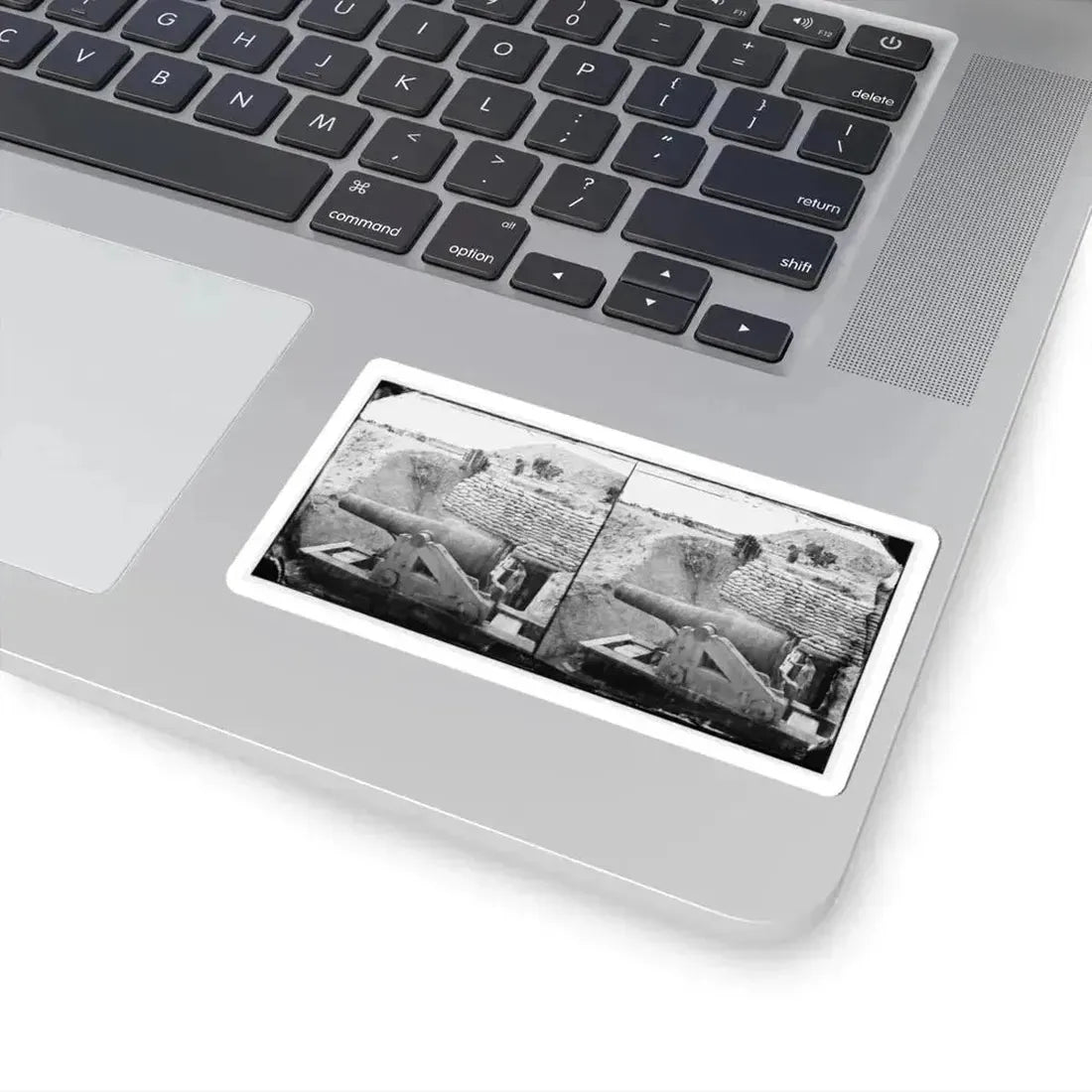 James River, Va. Another Confederate Gun Emplacement at Howlett House, Trent's Reach (U.S. Civil War) STICKER Vinyl Kiss-Cut Decal - The Sticker Space