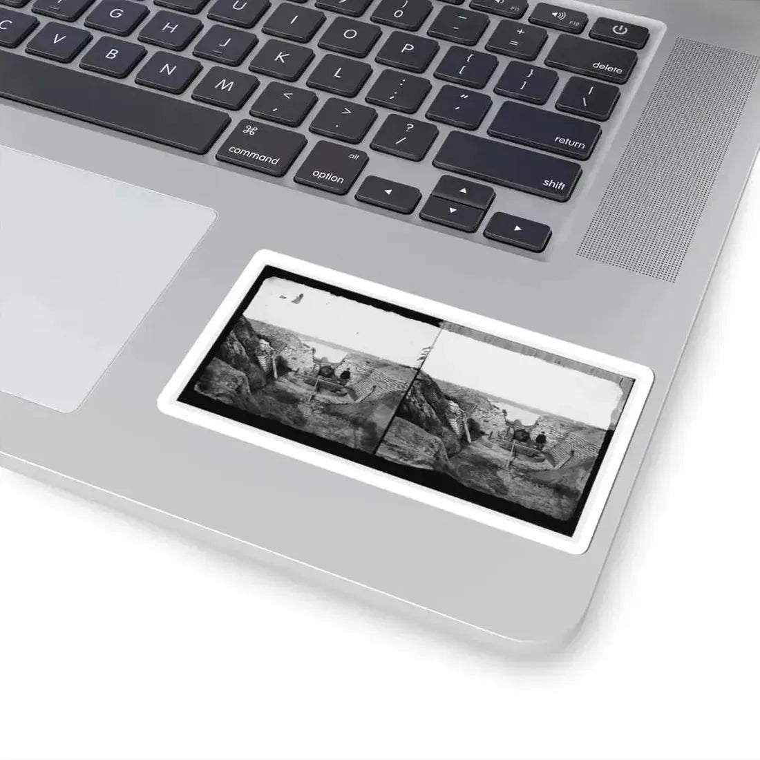 James River, Va. Confederate Gun Emplacement at Howlett House, Trent's Reach (U.S. Civil War) STICKER Vinyl Kiss-Cut Decal - The Sticker Space