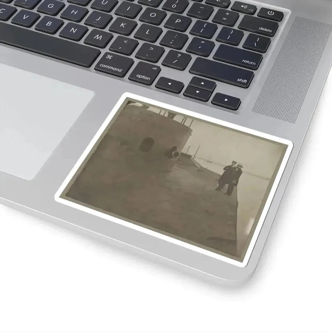 James River, Va. Deck and Turret of U.S.S. Monitor (U.S. Civil War) STICKER Vinyl Kiss-Cut Decal - The Sticker Space