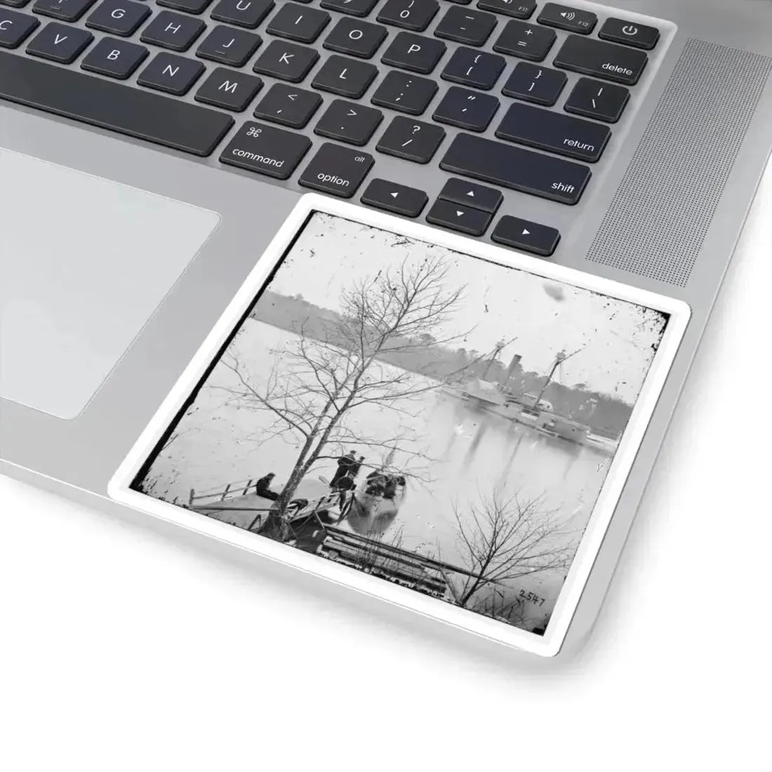 James River, Virginia. U.S. Gunboat Massasoit (U.S. Civil War) STICKER Vinyl Kiss-Cut Decal - The Sticker Space