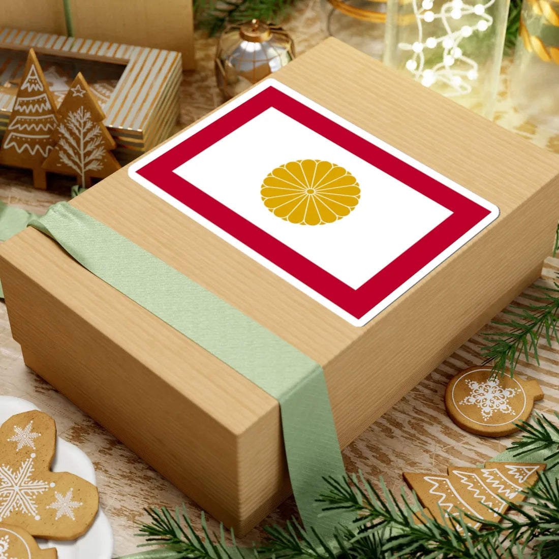 Japan Kouzoku Flag 16ben (Japan) (Coat of Arms) STICKER Vinyl Kiss-Cut Decal - The Sticker Space