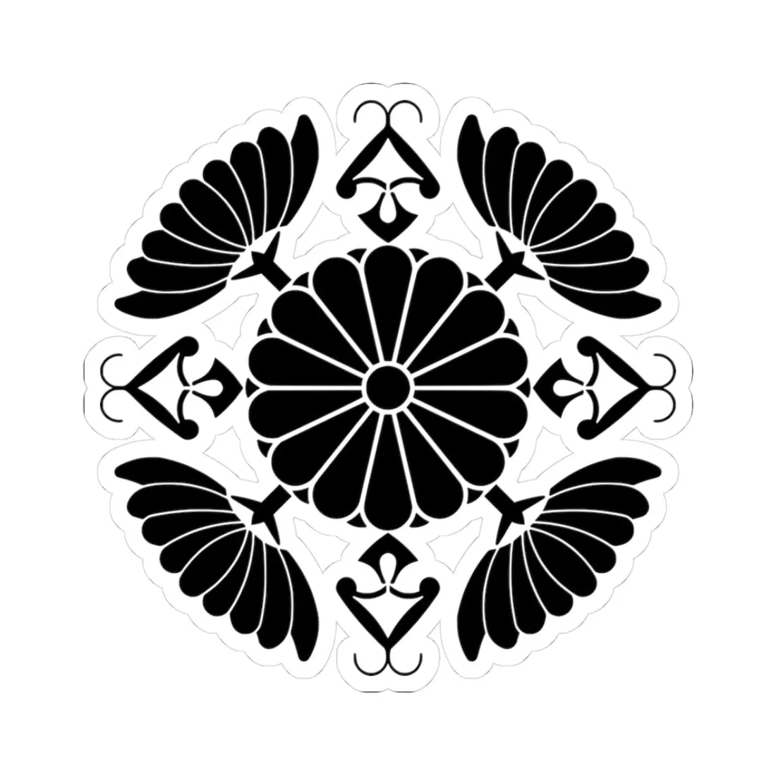 Japanese Crest of Mikasa no miya (Japan) (Coat of Arms) STICKER Vinyl Kiss-Cut Decal - The Sticker Space