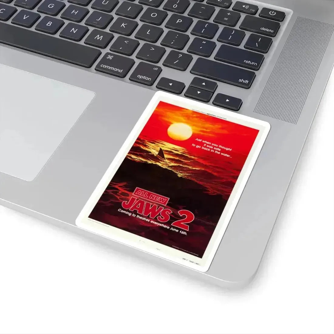 Jaws 2 1978 Movie Poster - STICKER Vinyl Kiss-Cut Decal - The Sticker Space