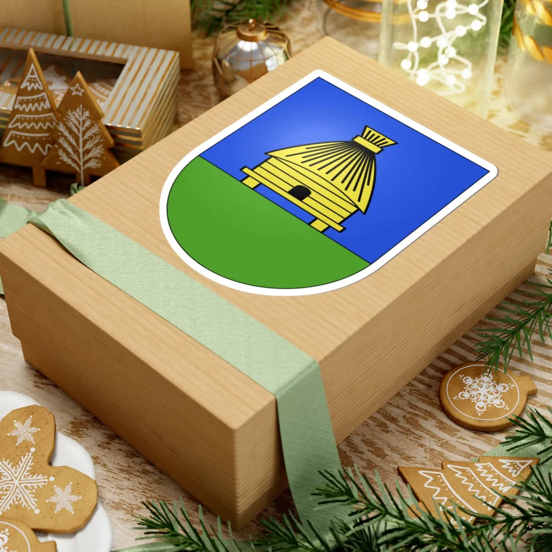 Jeuss-coat of arms (Switzerland) (Coat of Arms) STICKER Vinyl Kiss-Cut Decal - The Sticker Space